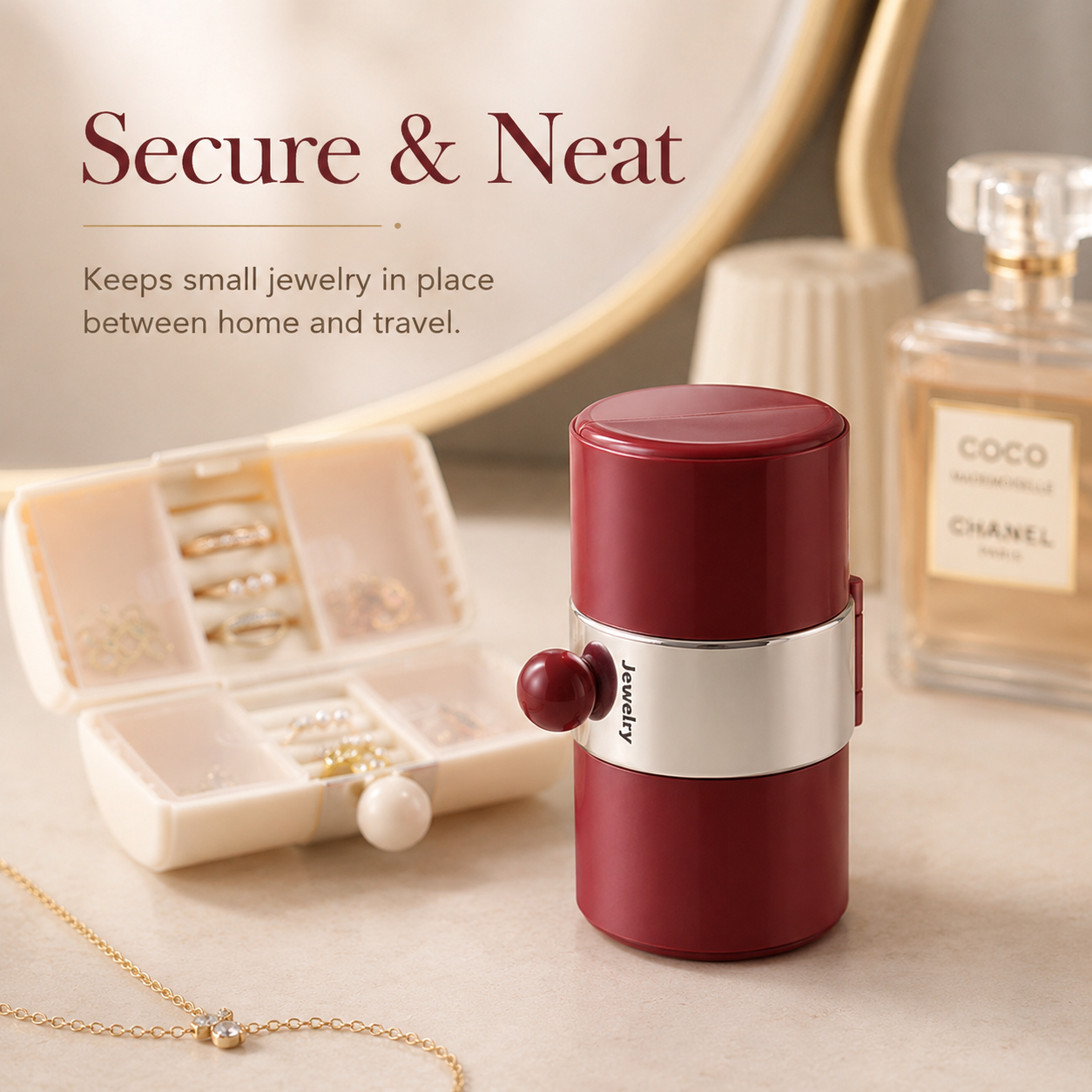 Portable Travel Jewelry Organizer