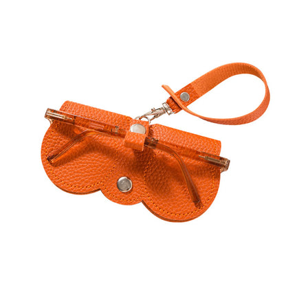 🕶️ Protect Your Eyewear Anywhere | Modern Leather Glasses Case, Lightweight Soft Zippered Pouch with Belt Loop Clip for Travel & Camping ✨