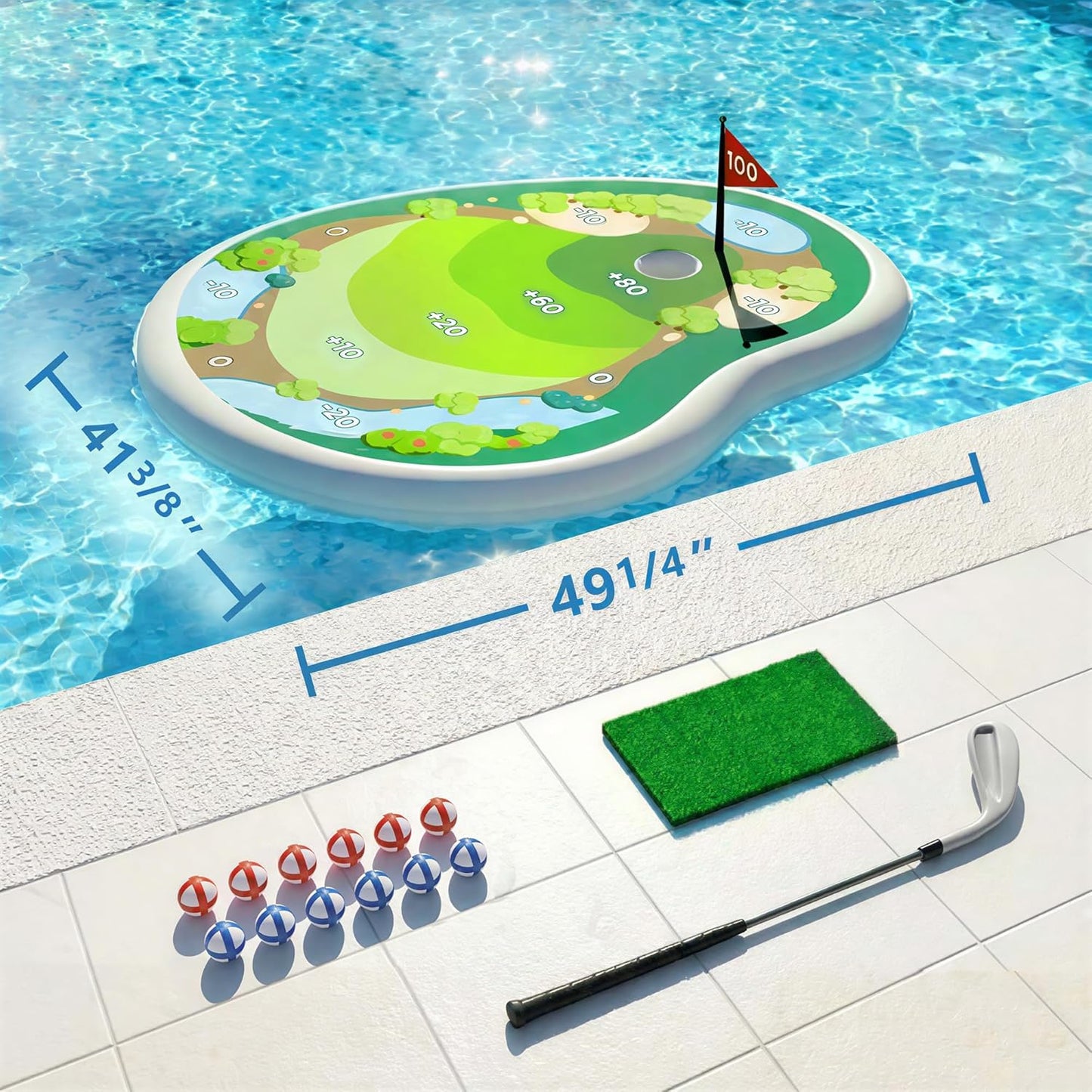⚡ The Ultimate Backyard Summer Flex: The Pop-Up Floating Golf Green Kit with Safe Sticky Balls That Turns Every Pool Into A 5-Star Family Country Club! 🌊🏌️‍♂️