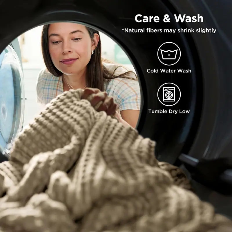 🥶 Attention Hot Sleepers: The Luxury Bamboo Waffle Blanket That Ends Night Sweats Permanently! 🎋❄️