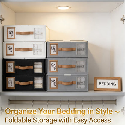 🛏️✨Foldable Sheet Storage Set – Keep Your Bedding Organized and Neat