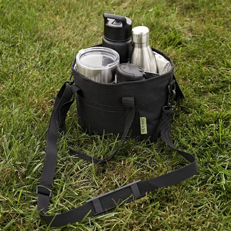 🥤❄️Family Size 4 Compartment Drink Bag, Multiple Tumbler Carrier Caddy