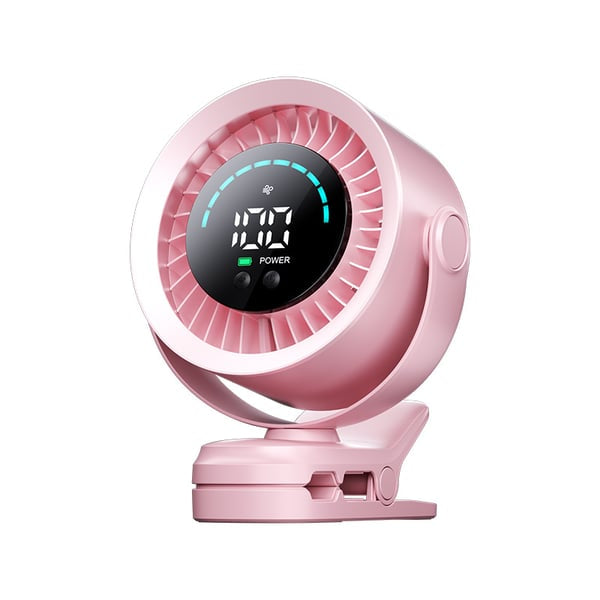 4000mAh Rechargeable Portable Clip on Fan-100-Speed Touch Control