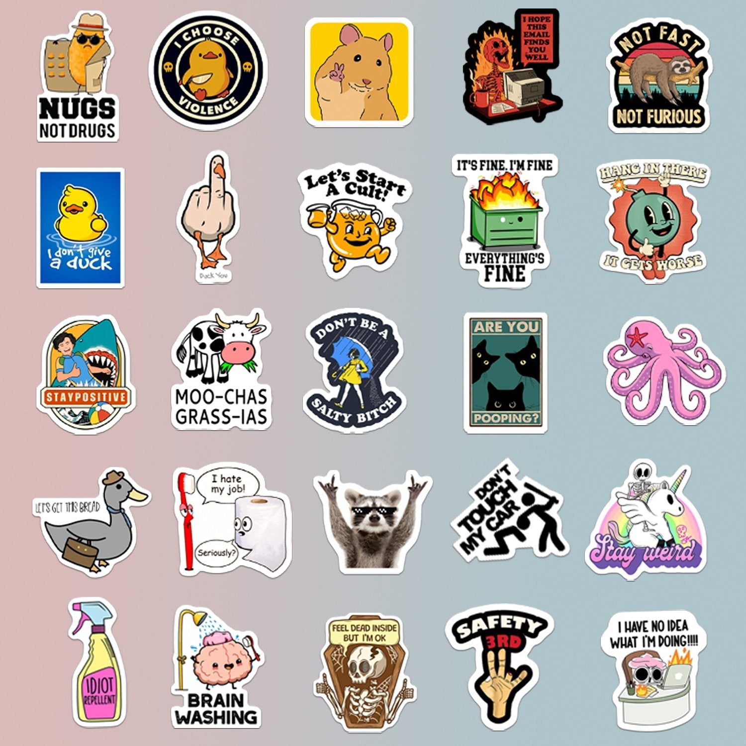 130pcs-funny-saying-sticker-pack-suitable-for-bumpers-safety-helmets-water-bottles-colleagues-computers-5661