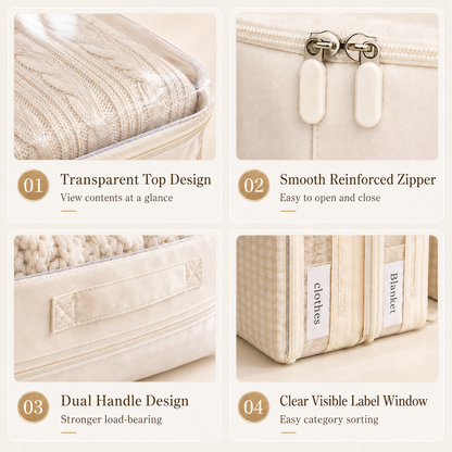 Large Capacity Transparent Quilt Storage Bag