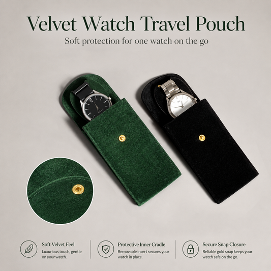 Velvet Watch Travel Pouch
