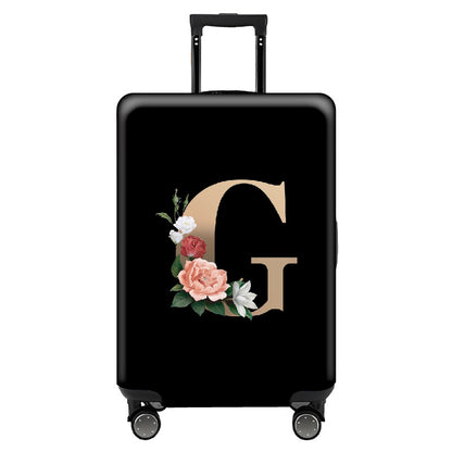 ✈️ Spot Your Bag Instantly | Decorative Alphabet Letter Z High-Elastic Luggage Cover Protector Skin with Concealed Zippers 🧳