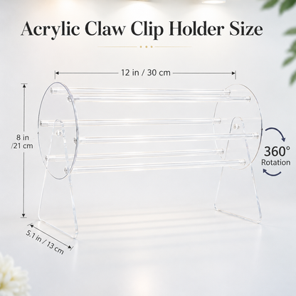 360-degree rotating gripper storage rack