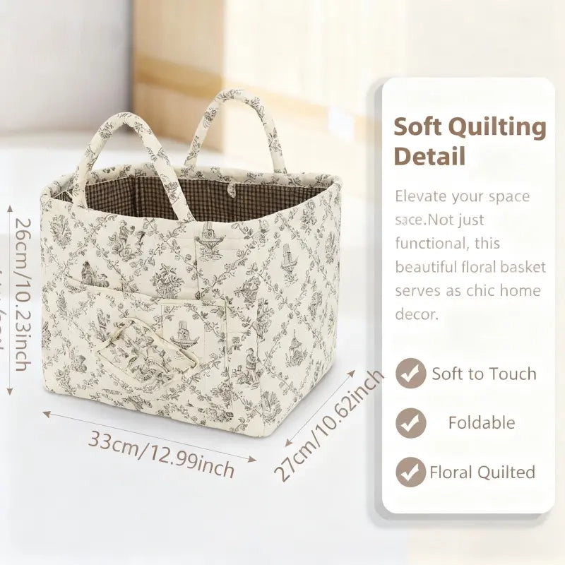 🔥 Reclaim Your Luxury Cabin Vibe: The Chic 1-Second Floral Car Storage Basket That Vanishes Backseat Clutter & Is 100% Machine Washable! 🌸📦