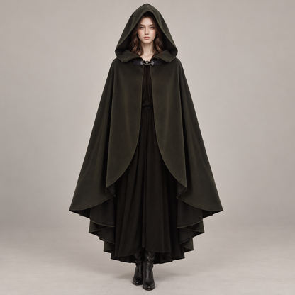 Medieval Gothic Hooded Cloak – Long Cosplay Cape