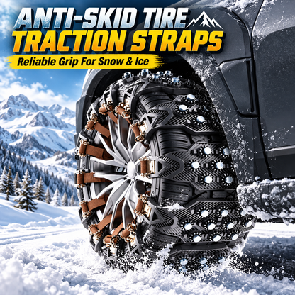 Anti-Skid Tire Traction Straps for Snow & Ice