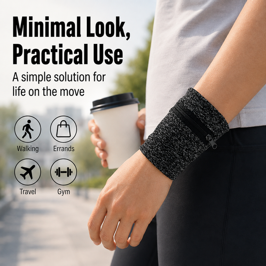 Unisex Zipper Wrist wallet