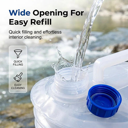 🏕️ Smart Hydration | Heavy-Duty Collapsible Water Container with Leak-Proof Spigot 🚰