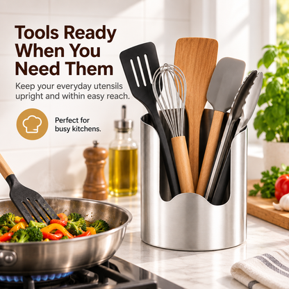 Stainless Steel Utensil Organizer