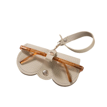 🕶️ Protect Your Eyewear Anywhere | Modern Leather Glasses Case, Lightweight Soft Zippered Pouch with Belt Loop Clip for Travel & Camping ✨