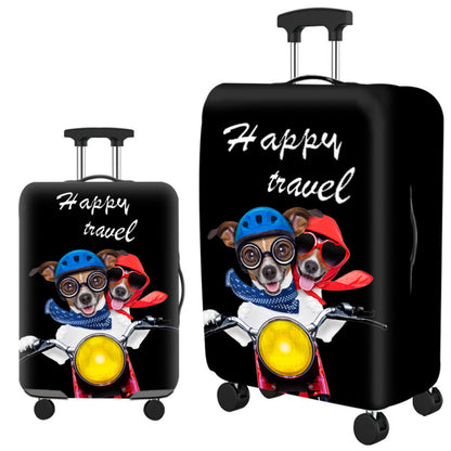 ✈️ Spot Your Bag Instantly | Fashion Cat Print Travel Luggage Cover Protector Anti-Scratch High-Elastic Suitcase Skin 🧳