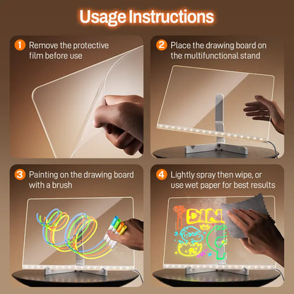 🌈 Spark Creativity, Not Screentime: The LED Neon Drawing Board Your Kids Will Be Obsessed With! ✨🎁