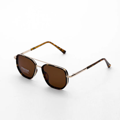 🕶️ Street Style Icons | Trendy Geometric Double-Beam Metal Sunglasses ☀️