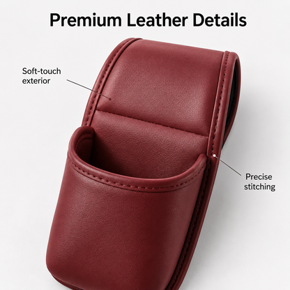 Leather Car Door Storage Pocket