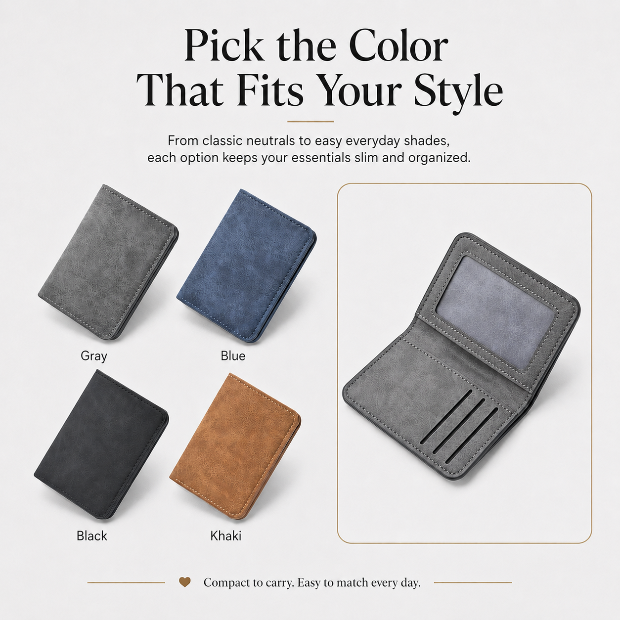 Men’s Slim Multi-Card Wallet 💳