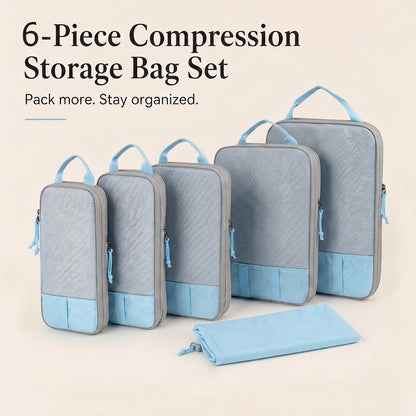 6-piece compression storage bag set