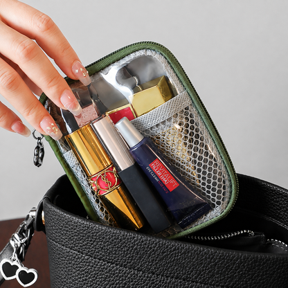 💄2-Pack Mini Makeup Bags with Compartments ✨