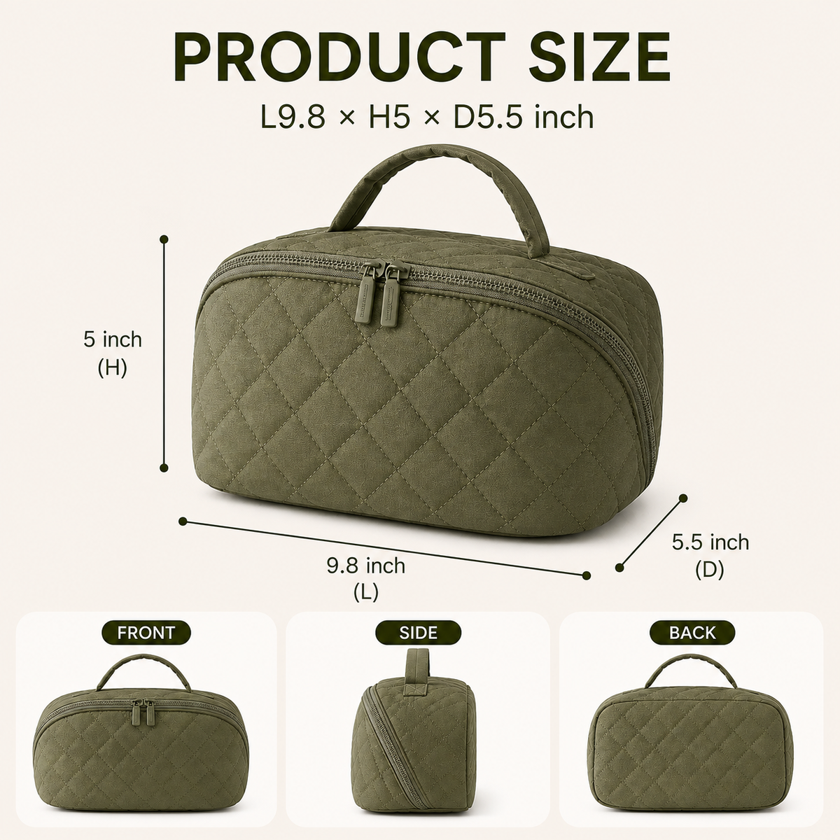 ✈️✨ The Perfect Travel Toiletry Bag — Includes a Free Mini Pouch