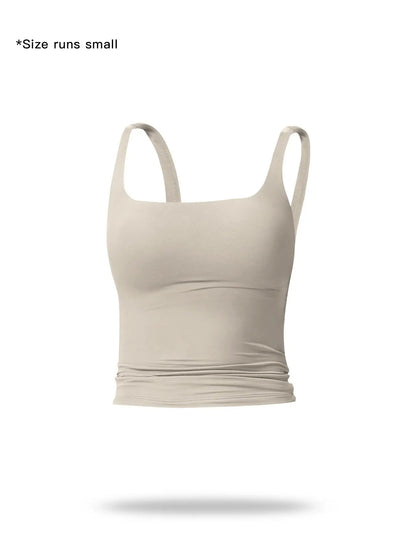 🏋️‍♀️ Minimalist Aesthetic | Women's Solid Color Tight Sports Tank Top 🏃‍♀️