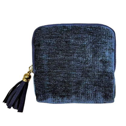 💎 Tangled Chains No More | Portable Travel Jewelry Zippered Pocket Case, 5-Compartment Velvet Satin Lining Organizer with Tassel Zipper ✨