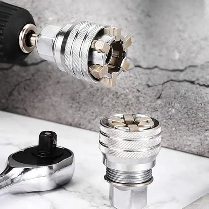 ⚡ The Tool That Replaces Your Entire Toolbox: The Heavy-Duty Universal Socket That Snaps Onto Any Nut, Hook & Stripped Bolt Instantly! 🛠️🔥