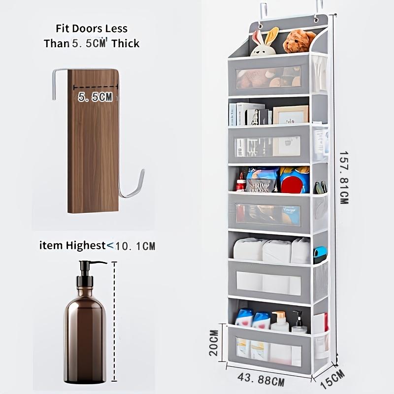 📦 Maximize Your Space | Over-the-Door 4-Tier Hanging Storage Fabric Organizer with Massive Pockets for Bedroom & Pantry 🏠