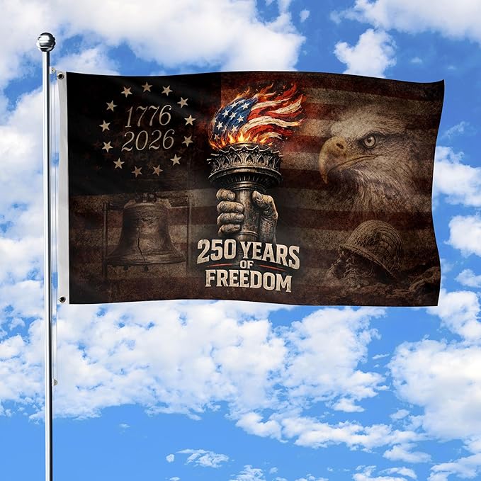 🦅🎆US History in the Making: Honor America’s 250th Anniversary with This Premium Double-Sided Flag!