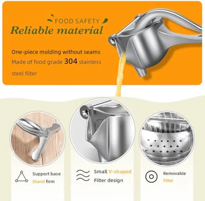 🍋 100% Pure Juice | Portable Multi-Functional Manual Fruit Juicer Squeezer 🍹