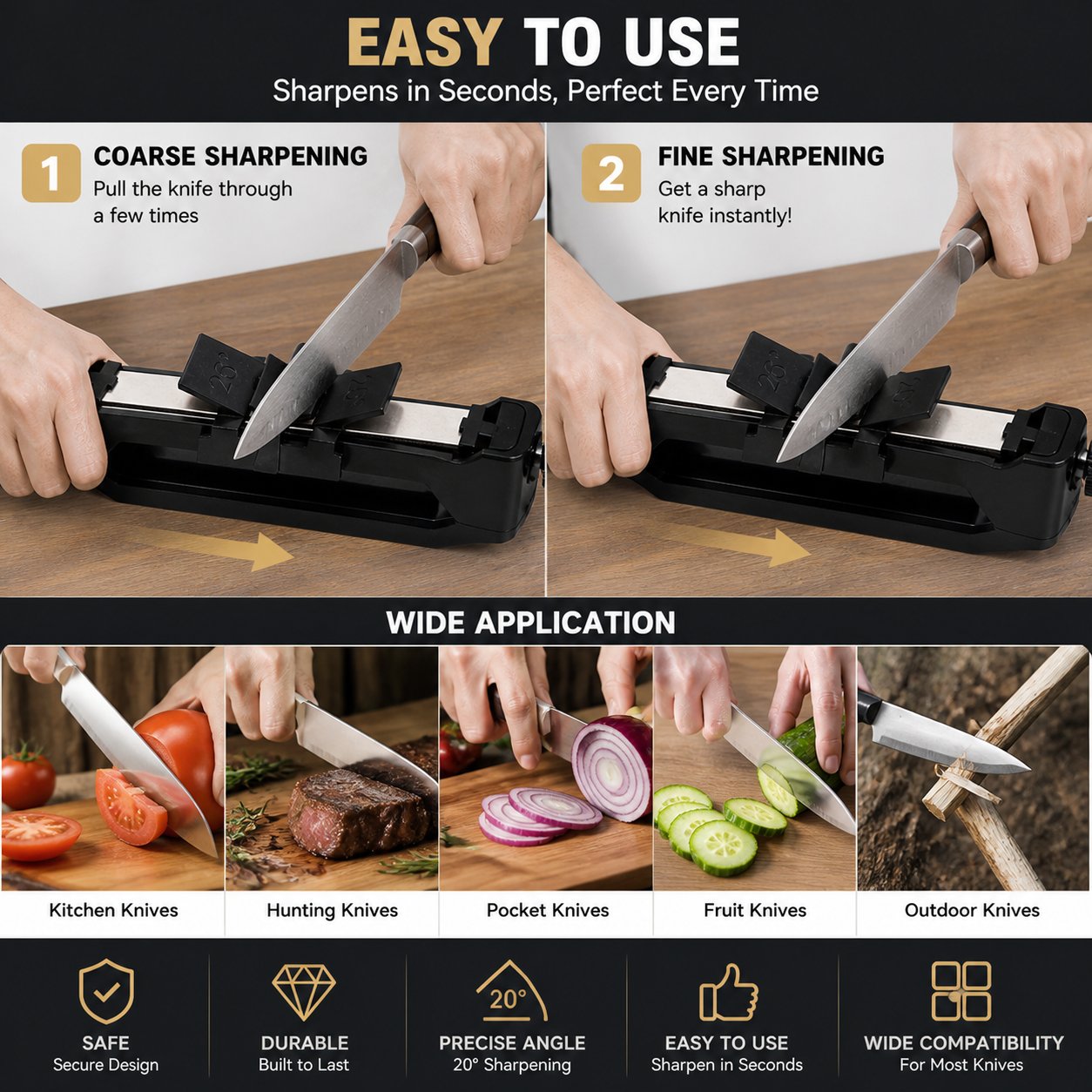 🔪Venture Portable Knife Sharpener