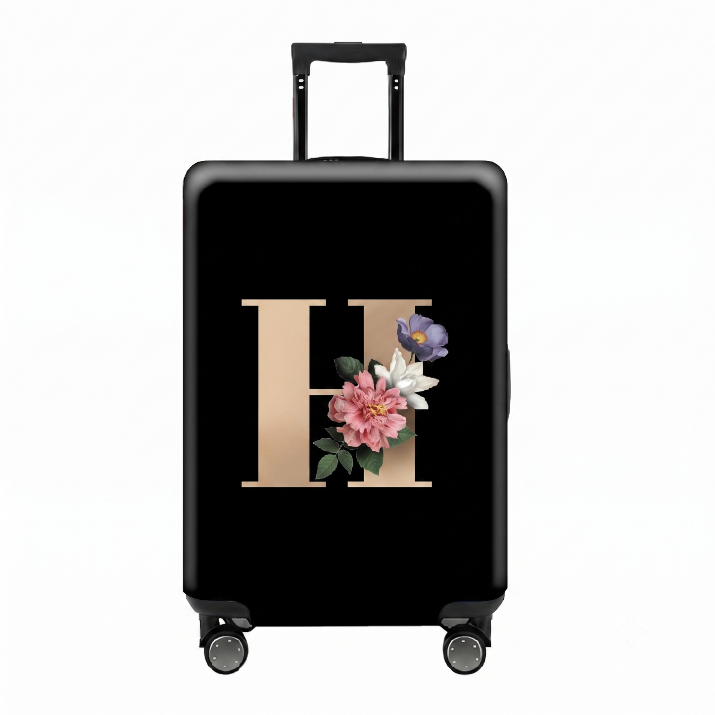 ✈️ Spot Your Bag Instantly | Decorative Alphabet Letter Z High-Elastic Luggage Cover Protector Skin with Concealed Zippers 🧳