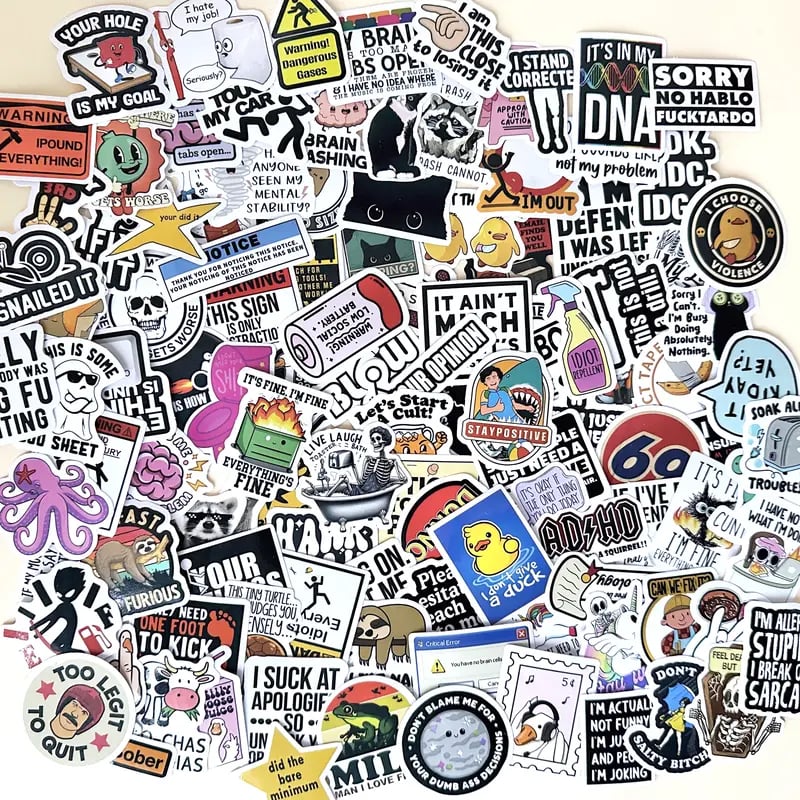 130pcs-funny-saying-sticker-pack-suitable-for-bumpers-safety-helmets-water-bottles-colleagues-computers-5661