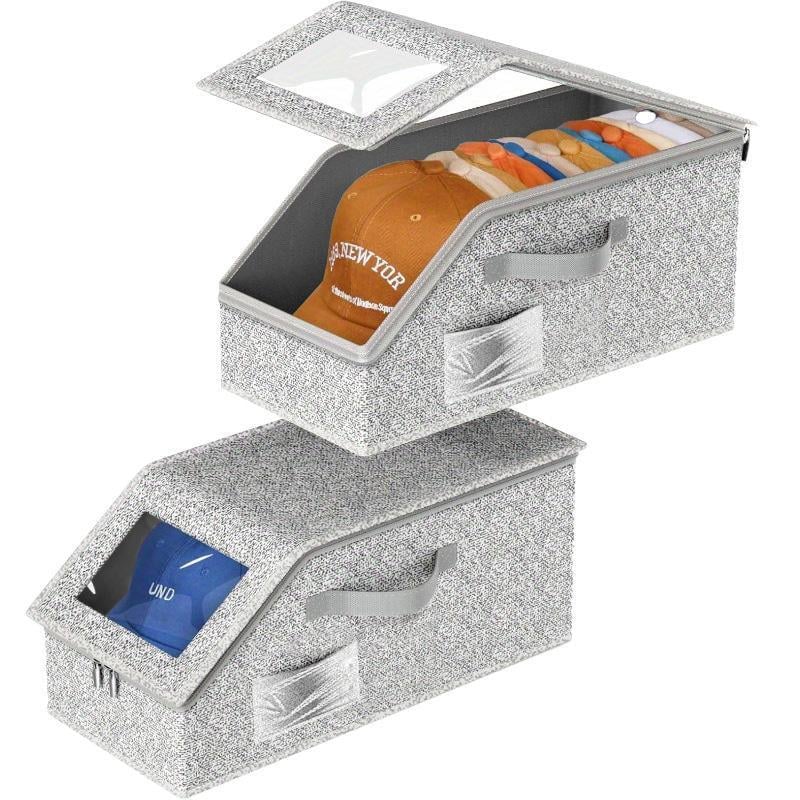 🎉🎉Stackable Hat Storage Boxes for Baseball Caps(1 pc)