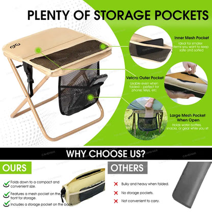 🎒 Feather-Light, Steel-Strong: The 1.5 lbs Folding Chair That Safely Holds Up to 400 lbs! 🏕️🔥