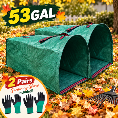 Foldable Yard Waste Leaf Collector Bag 53 GAL