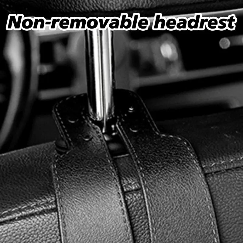 🛍️ No More Spills! Upgrade Your Car with the Softest, Luxury Double-Hooks (4-Piece Set)! 🚘✨
