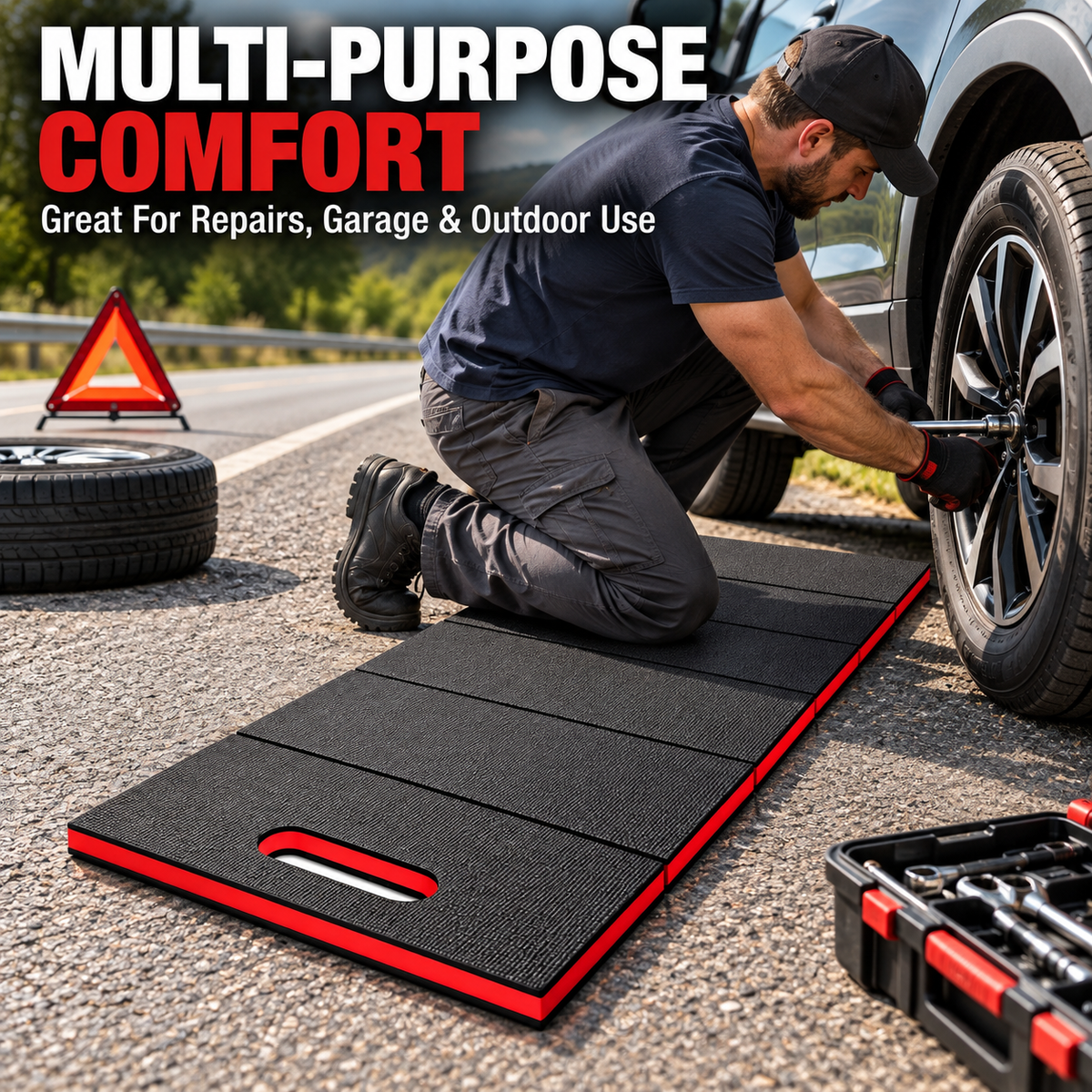 Foldable Multi-Purpose Foam Mat – Cushioned Ground Support