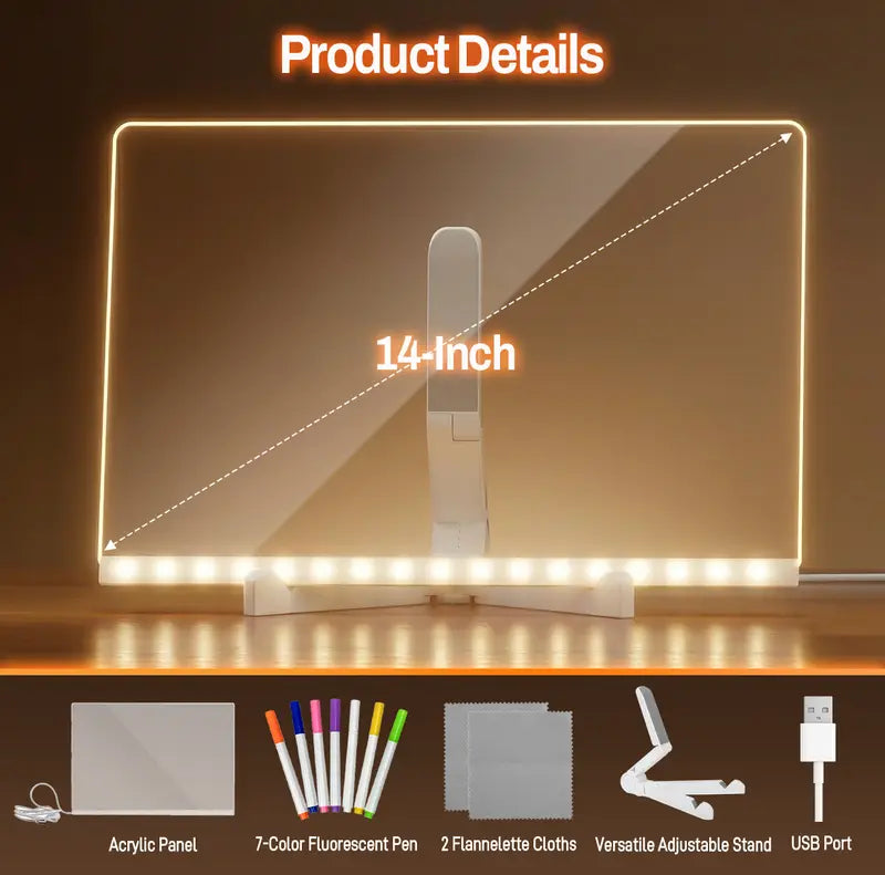🌈 Spark Creativity, Not Screentime: The LED Neon Drawing Board Your Kids Will Be Obsessed With! ✨🎁