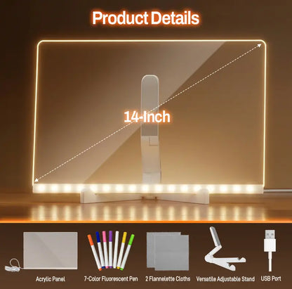 🌈 Spark Creativity, Not Screentime: The LED Neon Drawing Board Your Kids Will Be Obsessed With! ✨🎁
