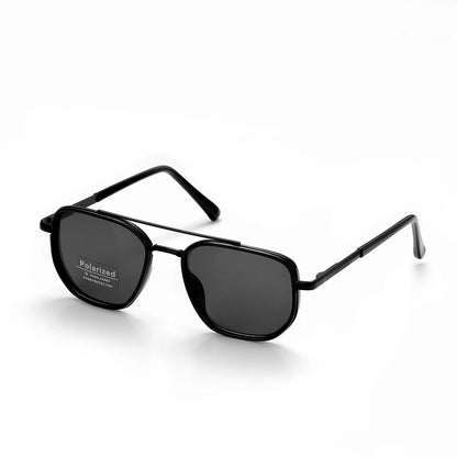 🕶️ Street Style Icons | Trendy Geometric Double-Beam Metal Sunglasses ☀️