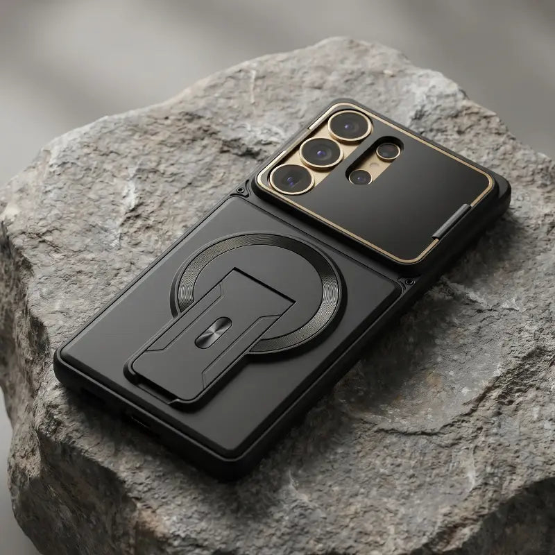 📱 Sleek Protection Meets Utility | Multifunctional Magnetic Case with Invisible Kickstand & Lens Armor for Samsung S Series ✨