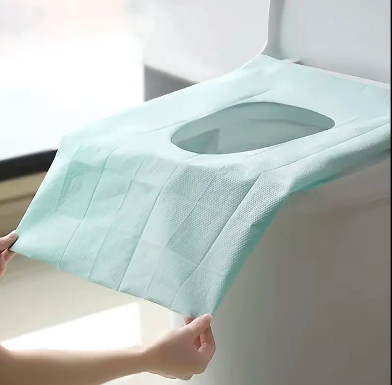 🚽 Ultimate Public Restroom Shield | Disposable Toilet Seat Covers (10/20/30 Pack, 16x24in), Extra Large Waterproof & Non-Slip Individually Wrapped Essentials ✨