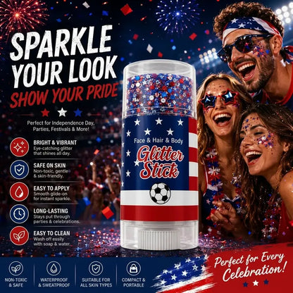 ⚡ Born to Sparkle: The Ultimate 4th of July Red, White & Blue Glitter Stick That Puts a Fest in Every Party! ✨