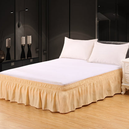 🛏️ Bedroom Makeover | Wrap-Around Easy Install Double Ruffle Elastic Band Bed Skirt ✨