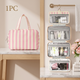 🧳 Pack Like a Pro | Classic Striped Hanging Travel Toiletry Bag & Waterproof Multi-Layer Cosmetic Organizer ✨