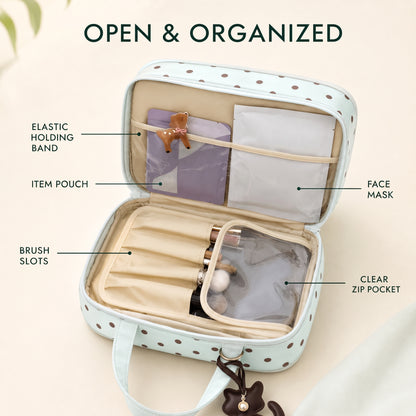 Double-Layer Travel Makeup Bag